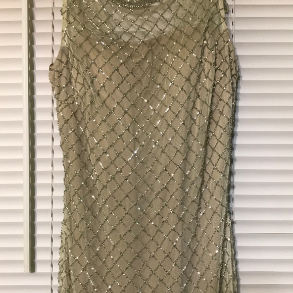 AIDAN MATTOXWomens Tan Embellished Evening - Picture 2 of 8